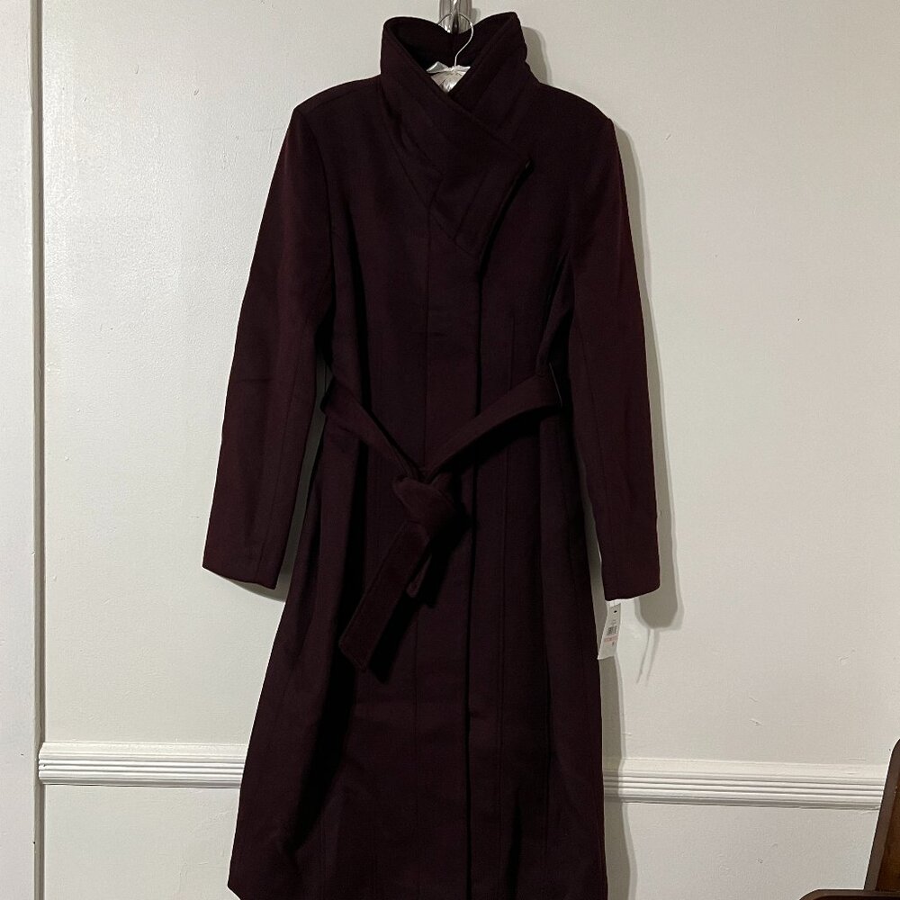 COLE HAAN WOOL BLEND DRESS COAT SIZE 10 NWT - Picture 3 of 14